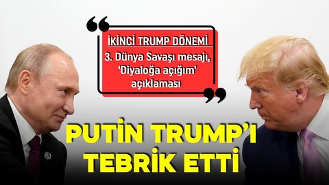 Donald Trump'ı tebrik eden Putin'den mesaj: Diyaloğa hazırız