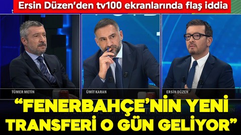 Ersin Düzen’den tv100 ekranlarında flaş iddia! “Salı günü geliyor”