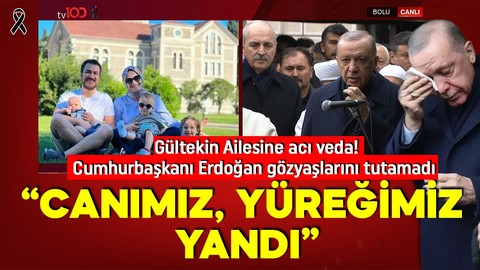 Cumhurbaşkanı Erdoğan Bolu'da Gültekin ailesinin cenazesine katıldı