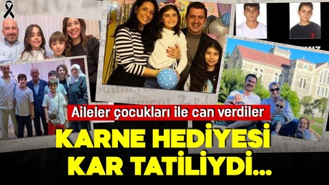 Karne hediyesi kar tatiliydi! Aileler çocuklarıyla beraber can verdiler