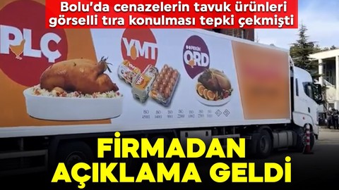 Bolu'daki yangında cenazelerin tavuk ürünleri görselli tıra konulması tepki çekmişti: Firmadan açıklama geldi