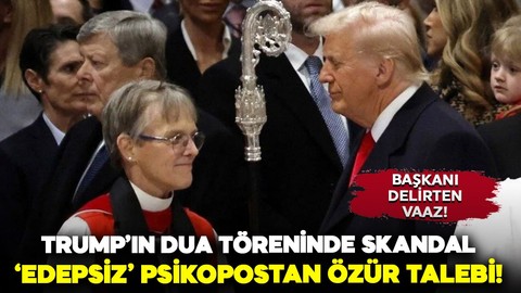 Trump'ın dua töreni 'sönük ve gergin' geçti: "Edepsiz piskopos"tan vaaz özrü bekliyor!