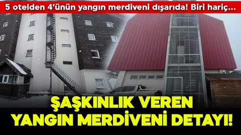 5 otelden 4’ünün yangın merdiveni dışarıda! Sadece Grand Kartal’ınki içeride