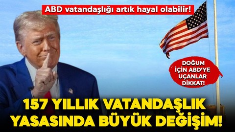 Doğum yapmak için ABD'ye gidenlere kötü haber! Trump doğumla vatandaşlık hakkını 'kaldırdı': Kimleri etkileyecek?