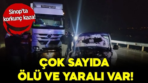 Sinop'ta korkunç kaza! Çok sayıda ölü ve yaralı var