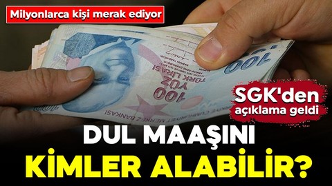 Milyonlarca kişi bu sorunun cevabını merak ediyor: Dul maaşını kimler alabilir? SGK'den açıklama geldi