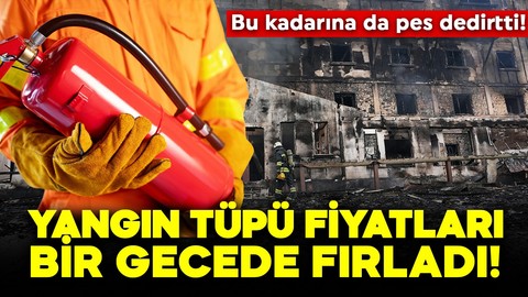 Bu kadarına da pes dedirtti! Grand Kartal Otel'deki yangın felaketinin ardından yangın tüpünün fiyatı bir gecede iki katına çıktı