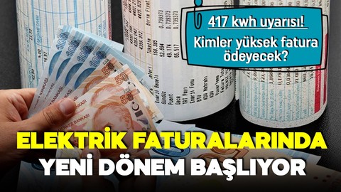 Elektrik faturalarında yeni dönem başlıyor! Çok tüketen çok ödeyecek!