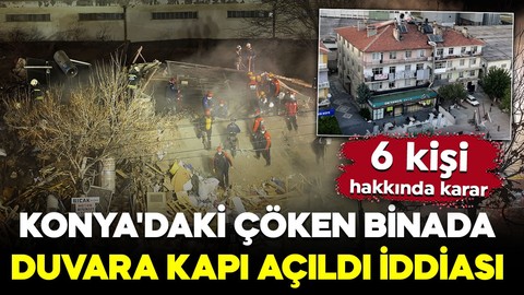 2 kişi hayatını kaybetmişti! Konya'da çöken binaya ilişkin sıcak gelişme