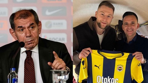 Taraftarlar merak ediyordu! Galatasaray Başkanı Dursun Özbek’ten transfer ve Milan Skriniar açıklaması!