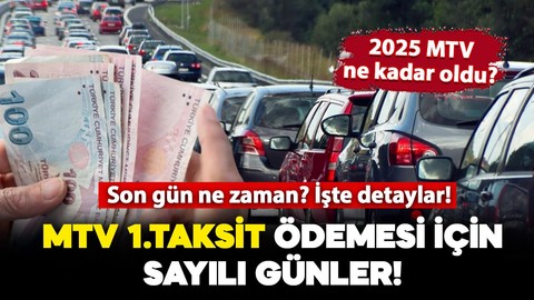 MTV ilk taksit ödemesi için sayılı günler: MTV ödemeleri ne zaman, nasıl yapılır? Son tarih ne zaman? İşte detaylar