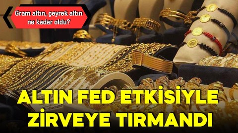 Altın fiyatlarında FED etkisi!  Altın ne kadar oldu? İşte 30 Ocak gram altın, çeyrek altın ne kadar?