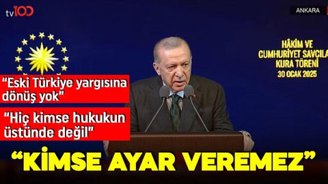 Cumhurbaşkanı Erdoğan'dan önemli açıklamalar : Türk yargısına kimse ayar veremez