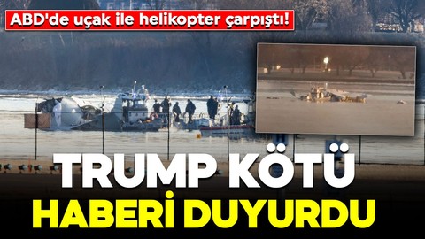 ABD'de uçak ile helikopter çarpıştı! Trump kötü haberi duyurdu: "Kazada kurtulan olmadı"