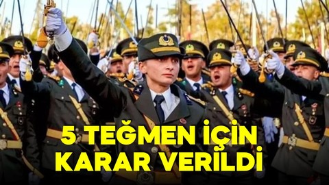 Teğmenlerle ilgili karar verildi!