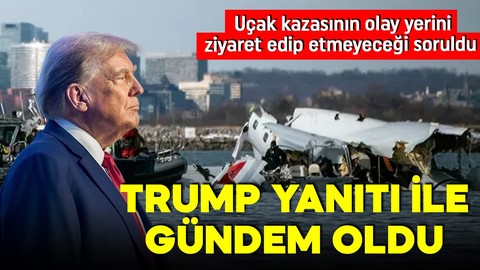 Trump'a uçak kazasının olay yerine gidip gitmeyeceği soruldu: Yüzmeye gitmemi mi istiyorsunuz?