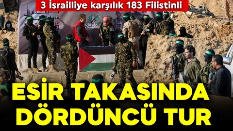 Esir takasında dördüncü tur! 3 İsrailliye karşılık 183 Filistinli