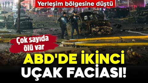 ABD'de ikinci uçak faciası! Yerleşim bölgesine düştü: Çok sayıda ölü var