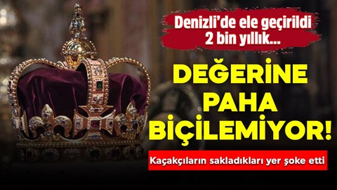 2 bin yıllık, değerine paha biçilemiyor, Denizli'de ele geçirdi! Kaçakçıların sakladıkları yer şoke etti