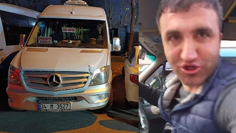 Minibüs şoförlerinin aymazlığı pes dedirtti: Hamile yolcuyu düşünmeden yarıştılar!