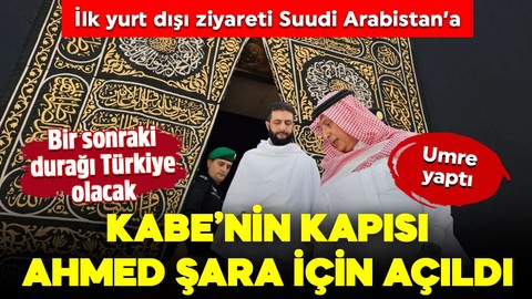 Kabe'nin kapısı Ahmed Şara için açıldı: Umre yaptı, bir sonraki durağı Türkiye olacak