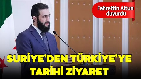 Suriye'den Türkiye'ye tarihi ziyaret! Suriye lideri Ahmed Şara yarın Türkiye'ye geliyor