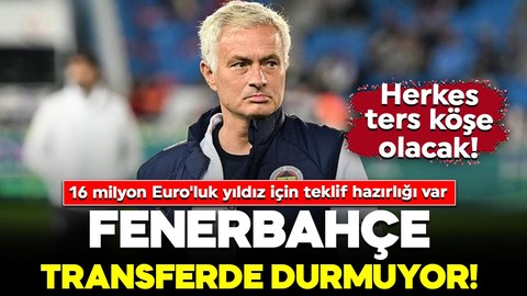 Fenerbahçe transferde durmuyor! Herkes ters köşe olacak! 16 milyon Euro'luk yıldız için teklif hazırlığı var