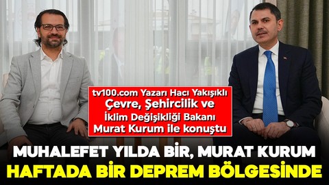 Muhalefet yılda bir, Murat Kurum haftada bir deprem bölgesinde