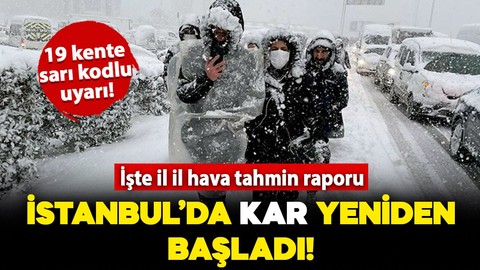 Soğuk hava dalgası etkisini sürdürüyor: İstanbul'da kar etkili oluyor! İşte il il hava tahmin raporu