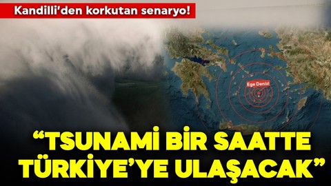 Kandilli’den korkutan senaryo! "Tsunami dalgaları bir saatte Türkiye’ye ulaşacak"