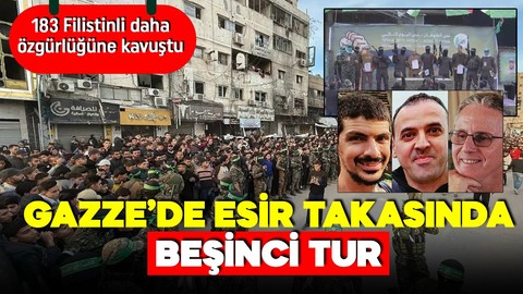 Gazze'de beşinci esir takası gerçekleşti! Hamas 3 İsrailli erkek esiri serbest bıraktı! Filistinliler hapishaneden salıverildi