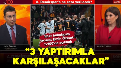 Sahadan çekilen Adana Demirspor’a ne ceza verilecek? Spor hukukçusu avukat Emin Özkurt tv100’de anlattı! “3 yaptırımla karşılaşacaklar”