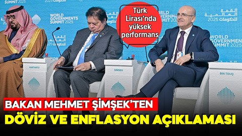 Bakan Şimşek'ten önemli açıklamalar: Türk Lirası iyi performans gösteren para birimlerinden