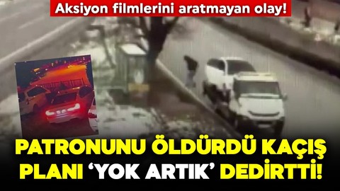 Aksiyon filmlerini aratmayan olay! Patronunu öldürdükten sonra öyle bir kaçış planı yaptı ki! 'Yok artık' dedirtti