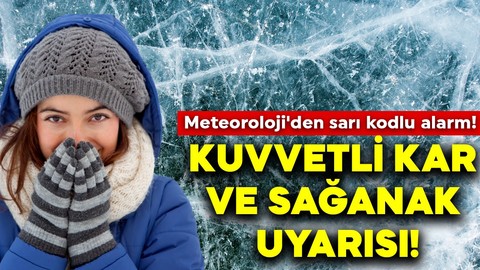 Meteoroloji'den sarı kodlu alarm! Önlemlerinizi alın: Kuvvetli kar ve sağanak uyarısı!