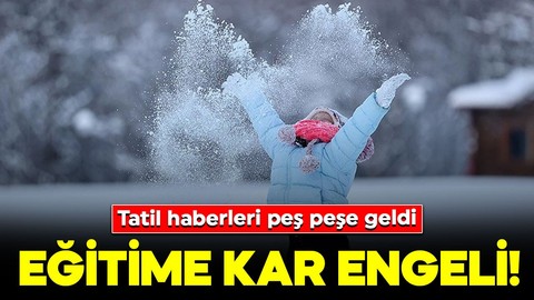 Eğitime kar engeli!  14 Şubat Cuma günü hangi ilde okullar tatil edildi