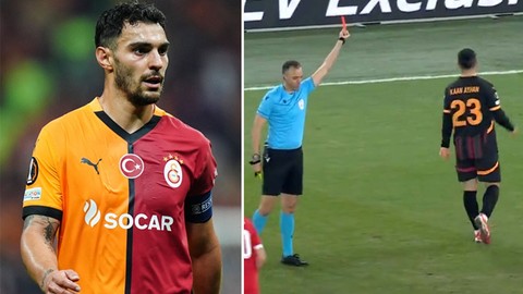 Galatasaray, Avrupa Ligi’nde dejavu oldu! Yine Kaan Ayhan yine kırmızı kırmızı kart! Bir yıl sonra aynı kaderi yaşattı, o detay şaşkına çevirdi