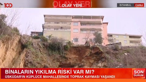 Üsküdar'da büyük panik! Toprak kayması yaşandı: 2 bina tedbiren boşaltıldı