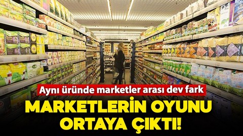 Marketlerin fiyat oyunu ortaya çıktı: Aynı üründe marketler arası dev fark!