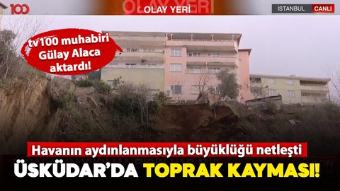 Üsküdar'da büyük panik! Toprak kayması yaşandı: 2 bina tedbiren boşaltıldı