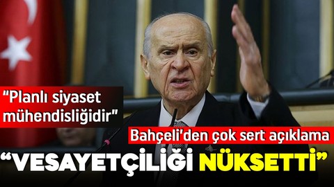 Bahçeli'den TÜSİAD'a sert tepki: Vesayetçiliği nüksetti!