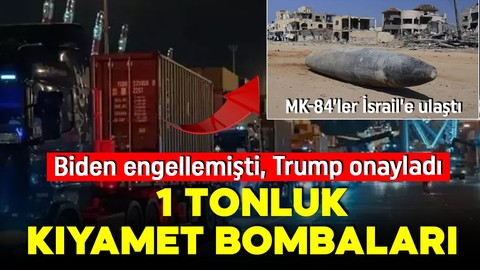 Biden engellemişti, Trump onay verdi! 1 tonluk 'MK-84' bombaları İsrail'e ulaştı