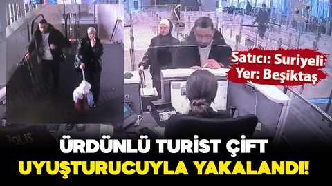 Ürdünlü turist çift Beşiktaş'ta uyuşturucu alırken yakalandı!