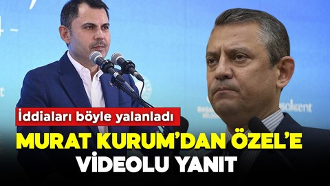 Bakan Murat Kurum'dan Özgür Özel'e videolu yanıt: 'Atma Ziya'