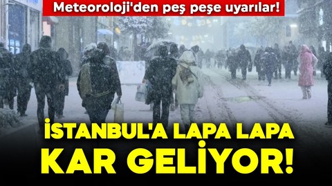 İstanbul'a lapa lapa kar geliyor! AKOM'dan uyarı... O gün başlayacak