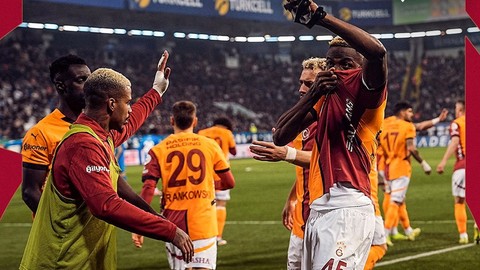 Galatasaray, Çaykur Rizespor'u golcüsü Osimhen ile yıktı