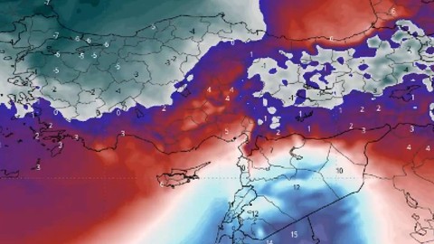 Marmara'ya yüzde 83 belli oldu... 19 Şubat'ta -8 sonrası 4 gün -10-11 girecek. Şimdiden zangır zangır titretti