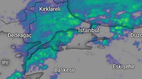 Marmara'ya 85 hızla pazartesi günü giriş yaptı, yüzde 90 perşembe bir anda dönüşüme girecek