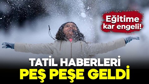 Eğitime kar engeli! Tatil haberleri peş peşe geldi: 19 Şubat çarşamba günü hangi ilde okullar tatil edildi