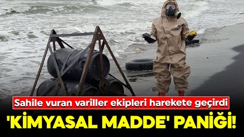 O ilde 'kimyasal madde' alarmı! Sahile vuran varilde tespit edildi